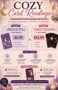 Cozy Card Readings ✨ Oracle & Tarot Options